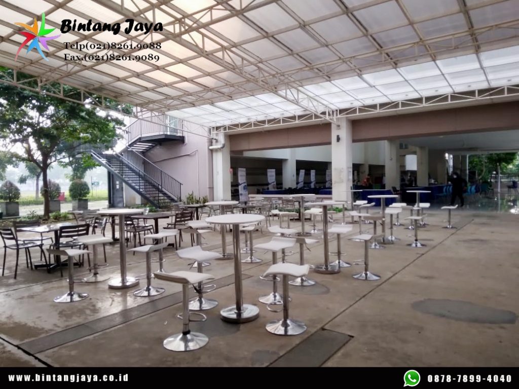 Jasa Rental Meja Barstool Stainless Luxury Class Jakarta Pusat