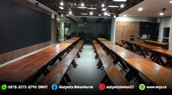 Sewa Meja dan Kursi Taman Kayu Xtra Area Berkualitas Free Ongkir Jabodetabek