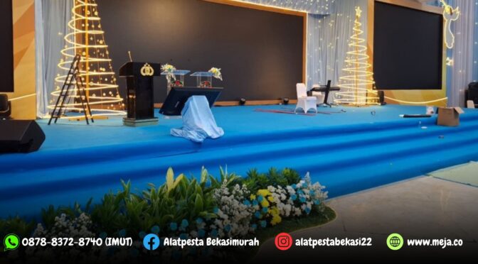 Sewa Panggung Arm Chair VIP Kayu dan Kursi Futura Jakarta Selatan