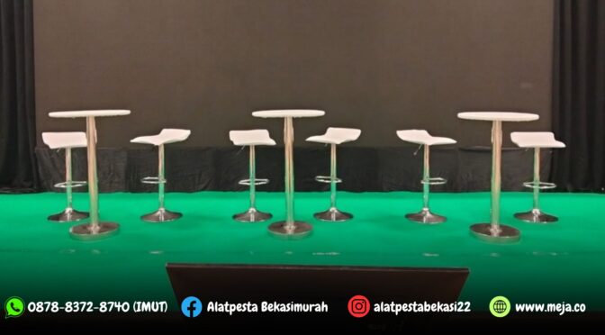 Sewa Barstool Putih Kursi Kotak Panggung dan Kursi Event Jakarta
