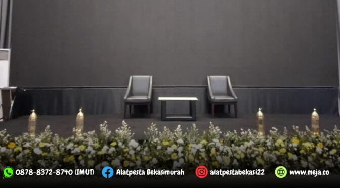 Rental Panggung Karpet Hitam Lokasi Gedung Tribrata Jakarta