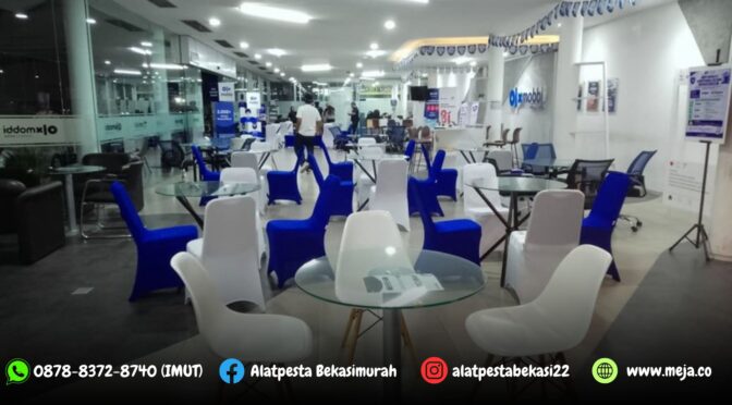 Sewa Meja Dealing Kaca dan Kursi Futura Lengkap Cover Jakarta 0878-7350-8787 (BUNGA)