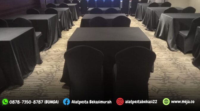 Sewa Cover Kursi Raja Warna Hitam Ketat Jakarta 0878-7350-8787 (BUNGA)