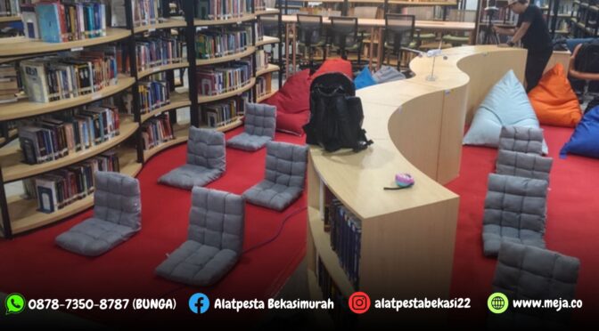 Sewa Kursi Lesehan Lipat Abu-abu Kirim Area Jakarta