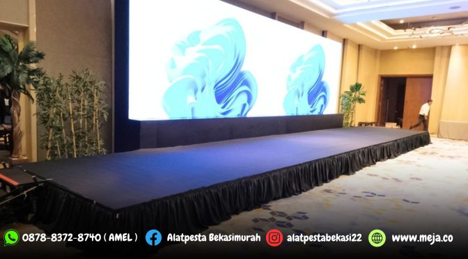 Jasa Sewa Panggung Indoor Type Kotak Karpet Hitam Jakarta