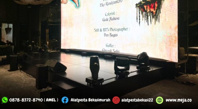 Sewa Panggung Melaminto dan Kursi Tiffany Acrylic Jakarta