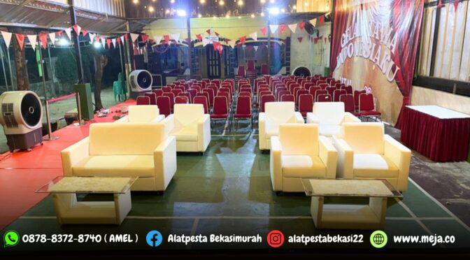 Rental Sofa Double Dan Single Type Minimalis Putih Jakarta