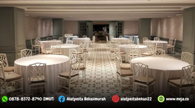 Rental Meja Bundar Dan Kursi Tiffany Terbaru Warna Putih Jakarta