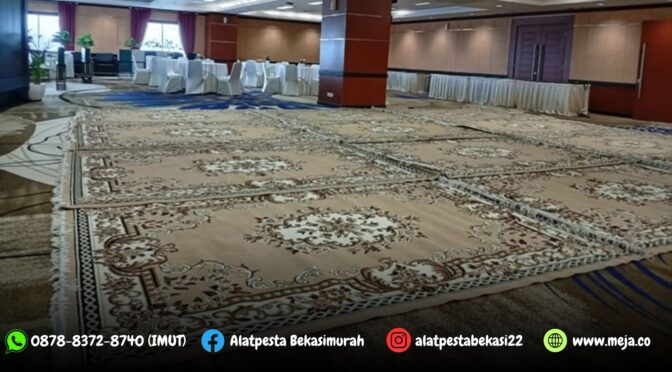 Rental Karpet Tebal Type Permadani Cokelat Area Jakarta