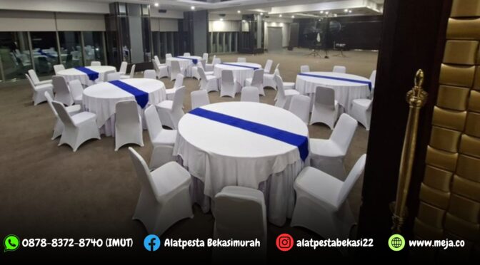 Sewa Round Table Dan Kursi Event Stainless Plaza Jamsostek Jakarta