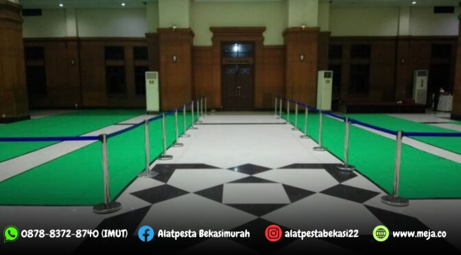 Jasa Sewa Karpet Buana dan Tiang Antriang Gesper Tarik Jakarta