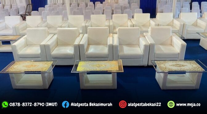 Jasa Sewa Sofa Minimalis Kursi Futura dan Meja VIP Kaca Jakarta Pusat