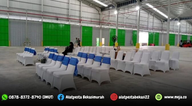 Sewa Meja Cover Skirting dan Kursi Futura Cover Ketat Tangerang