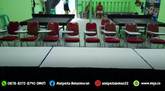 Sewa Meja Kotak dan Kursi Kuliah Futura Jok Merah Jakarta