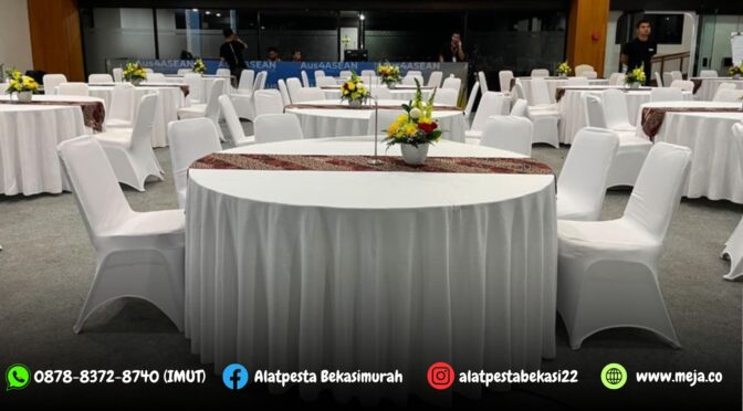 Sewa Kursi dan Meja Event Plus Cover Event Gedung Asean Jakarta