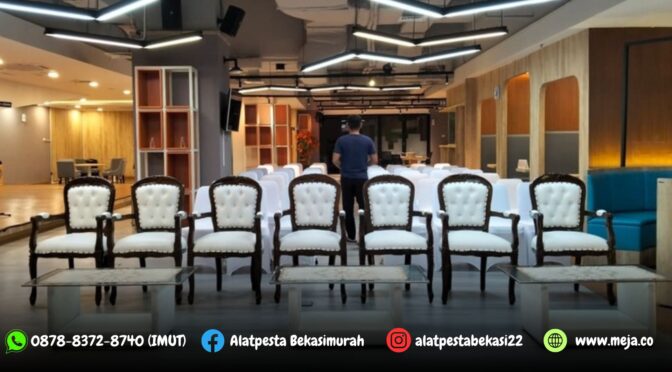 Sewa Arm Chairs VIP Event Menara Bappenas JL.HR Rasuna Said